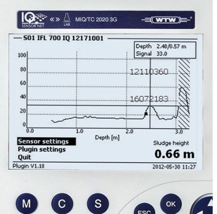汙泥層高度測定的連續性與準確性
